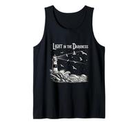 Light in The Darkness Nautical Lighthouse Enthusiast Tank Top