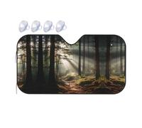 Light in The Forest Medium Printed car Front Windshield Sunshade - car Window Sunshade, Quick Cooling 15â„ƒ