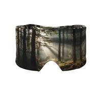 Light in The Forest Unisex Side Sleeping Headband, Sleeping Eye Mask and Ear Muffs, (26.8 * 4.3 inches), Indoor and Outdoor Travel Yoga Adjustable Comfort Eye and Ear Muffs,