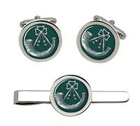 Light Infantry, British Army Cufflinks and Tie Clip Set