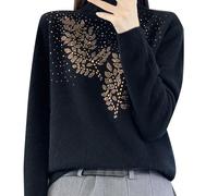 Light Jumpers for Women Long Sleeve Half High Neck Patterned Lightweight Knitted Pullover Tops Ladies Casual Dressy Slim Fit Soft Spring Autumn Sweater Blouses