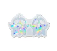 Light Keychain Pendant Silicone Mold Cute Specter Earrings Ornaments for Birthday Gift Cute Specter