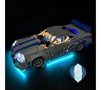 Light Kit Compatible with Lego 2 Fast 2 Furious Nissan Skyline GT-R (R34) Car Building Set(Model NOT Included) - Creative Lighting for Lego Technic 42210 Building Set (Touch Dimmer Switch)