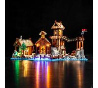 Light Kit Compatible with Lego 21343 Viking Village (No Model), Decoration Lighting Set Compatible with Lego Viking Village 21343 Creative Toys