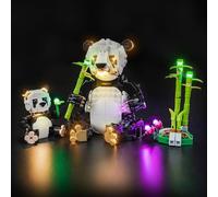 Light Kit Compatible with Lego 31165 Wild Animals: Panda Family (No Model), Decoration Lighting Set Compatible with Lego Wild Animals: Panda Family 31165 Creative Toys