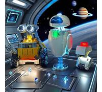 Light Kit Compatible with Lego 43279 Wall-E and EVE(Model NOT Included) - Creative Lighting for Lego Pixar Walle Building Set (Standard Version)