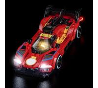 Light Kit Compatible with Lego 77261 Ferrari 499P (No Model), Decoration Lighting Set Compatible with Lego Ferrari 499P Blocks Model
