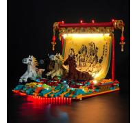 Light Kit Compatible with Lego 80119 Galloping Horses Canvas (No Model), Decoration Lighting Set Compatible with Lego Galloping Horses Canvas Building Blocks Model