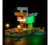 Light Kit Compatible with Lego Chicken Farm 21585 (No Model), Decoration Lighting Set Compatible with Lego 21585 Chicken Farm Building Blocks Model