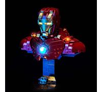 Light Kit Compatible with Lego Iron Man MK4 Bust 76327 (No Model)