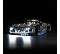 Light Kit Compatible with Lego Technic Koenigsegg Jesko Absolut Grey Hypercar (No Model), Decoration Lighting Set Compatible with Lego 42173 Koenigsegg Jesko Absolut Super Sports Car in Grey