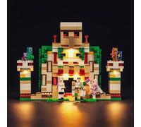 Light Kit Compatible with Lego The Iron Golem Fortress 21250 (No Model), Decoration Lighting Set Compatible with Lego Minecraft The Iron Golem Fortress Creative Toys