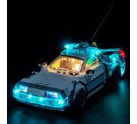 Light Kit Compatible with Lego Time Machine from Back to The Future 77256 (No Model), Decoration Lighting Set Compatible with Lego 77256 Time Machine from Back to The Future Building Blocks Model