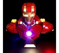 Light Kit for Lego 76327 Iron Man MK4 Bust - Compatible with Lego Marvel Building Blocks Model - Lighting Set for Lego IronMan (Not Included The Model Set)