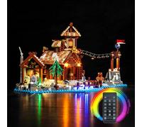 Light Kit for Lego Viking Village 21343, Lighting Set for Lego 21343 Viking Village - Not Include Models, Just Light Kit (Remote Control Version)