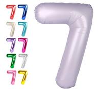 Light Lavender Purple 7 Number Balloon