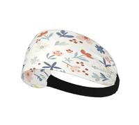 Light Little Flower Elastic Printed Sweat Wicking Headband For Men Women