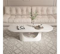 Light Luxury Coffee Table for Living Room - Modern Minimalist Design, Small Space Sofa Table - Elegant White Finish, Size B - Chic Home Furniture for Apartment