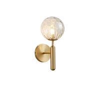 Light Luxury Copper Bedside/TV Background Wall Lighting Fixture/Bedroom Aisle Creative Wall Lamp/Post-Modern Minimalist Living Room Wall Sconces