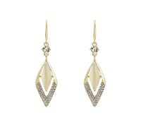 Light Luxury Earring Jewellery Birthday Proposal Gift Bridal Engagement Party Earrings Rhinestone Earrings Blue, one size, Stainless Steel, No Gemstone