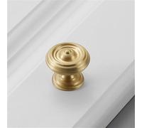 Light Luxury Gold American Modern Simple Pure Copper Single-Hole Cabinet Door Drawer Handle Brass Cabinet Handle Brushed Gold