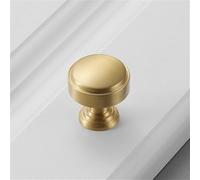 Light Luxury Gold American Modern Simple Pure Copper Single-Hole Cabinet Door Drawer Handle Brass Cabinet Handle Brushed Gold