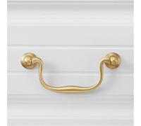Light Luxury Gold American Simple Ring Brass Handle Drawer Wardrobe Pendant Retro Pure Copper Antique All Copper Handle