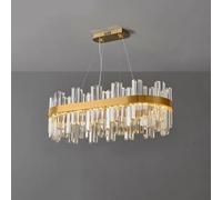 Light Luxury Italian Crystal Pendant Light - Post-Modern Chandelier for Living Room, Restaurant, Foyer, Bedroom, Office, Bar, Island, Hotel, Cafe, Villa - Cream Wind Design
