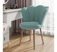 Light Luxury Petal Shape Desk Chair Comfortable Makeup Stool with Backrest for Bedroom Office Hotel & Home Cute Design for Girls & Pets