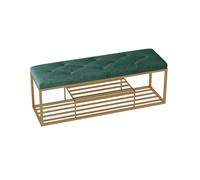 Light Luxury Shoe Bench - Nordic Entryway Stool & Storage Rack Simple Door Shoe Changing Seat Low Seating for Easy Shoe On/Off 100cm Width Stylish & Functional.