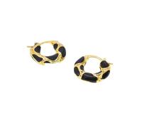 Light Luxury Thick Leopard Print C-shaped Earrings for Women, Metal Vintage Small Hoop Earrings, Fashion Party Jewelry Gift