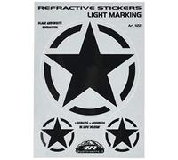 Light Marking Refractive Stickers ARMY Stars, 10 x 12 cm