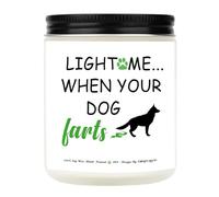 Light Me When The Dog Farts Candle - Funny Dog Mom Gifts for Women, Pet-Friendly Lavender Candle, Natural Soy Wax with Essential Oils
