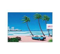 Light Mellow Sealine Hiroshi Nagai Poster Decorative Painting Canvas Wall Art Living Room Poster Bedroom Painting, Canvas Art Poster And Wall Art Picture Print Modern Family Room Decor 16x2