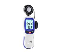 Light Meter 0~200,000lux Range Pocket Design Lux/Fc Tester Environmental Test Gray