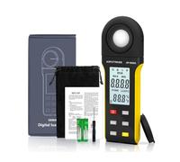 Light Meter, 5000A High-Precision Digital Lux Meter, 1 to 400,000 Lux Wide Ran, Lux/Fc Unit Switch, MAX/MIN Recording, Built-in Display(Giallo)