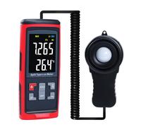Light Meter Datalogger Bluetooth Corded Sensor Lux Light Meter with Ambient Temperature, Digital Illuminance Meter Photometer with 32,752 Groups Data Records for Measuring Plants LED Light Intensity