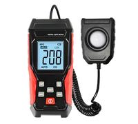 Light Meter Digital Lux Meter Handheld Illuminance Light Meter with 360 Degree Rotating Sensor, 4 Digit LCD Display 0~200,000 Measurement Range Luxmeter Tester for Plants, Headlights, Home & Office