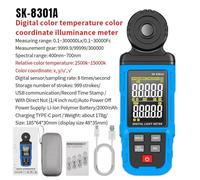 Light Meter, Spectral Illuminance Meter 0300,000lux Photometer High-precision Luxmeter Digital Light CCT Lux/FC Tester Sensor(SK-8301A)