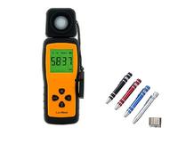 Light Meters, Mini Digital Light Tester Lux Meter 1~100.000lux Smart Sensor Environmental Testing Handheld Type Illuminometer Photometer Detector Measuring