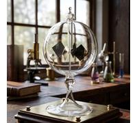 Light Mill, 14Cm Glass Radiometer Solar Spinner, Physics Science Educational Toy For Kids Adults, STEM Learning Desktop Decoration