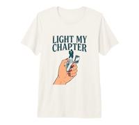 Light My Chapter Dark Romance Reader Smut Smutty Book Merch Premium T-Shirt