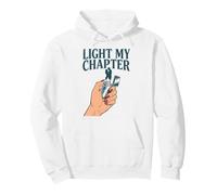 Light My Chapter Dark Romance Reader Smut Smutty Book Merch Pullover Hoodie