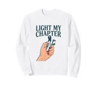 Light My Chapter Dark Romance Reader Smut Smutty Book Merch Sweatshirt