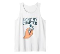 Light My Chapter Dark Romance Reader Smut Smutty Book Merch Tank Top