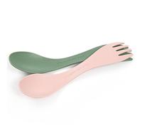Light My Fire Spork Little 2-in-1 Strong Plastic Cutlery Camping Spork Kids Cutlery Set 2-3 Year Old Camping Accessories BPA Free Sporks Reusable Travel Cutlery Set