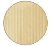 (light natural, 100 cm) vidaXL Rug Floor Mat Area Rug Kitchen Hallway Carpet Runner Mat Round Bamboo
