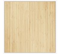 vidaXL Bamboo Rug Square 100x100 cm Light Natural – Water-resistant, Anti-slip
