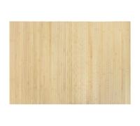 vidaXL Bamboo Area Rug 70x100cm - Light Nature - Durable, Water-Resistant Carpet Runner with Anti-Slip Backing, Easy to Clean