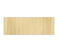 vidaXL Light Natural Bamboo Rug-Beige Rectangular Floor Mat/Carpet Runner for Living Room, Office, Bedroom, Lounge, Indoor/Outdoor, 70x200 cm